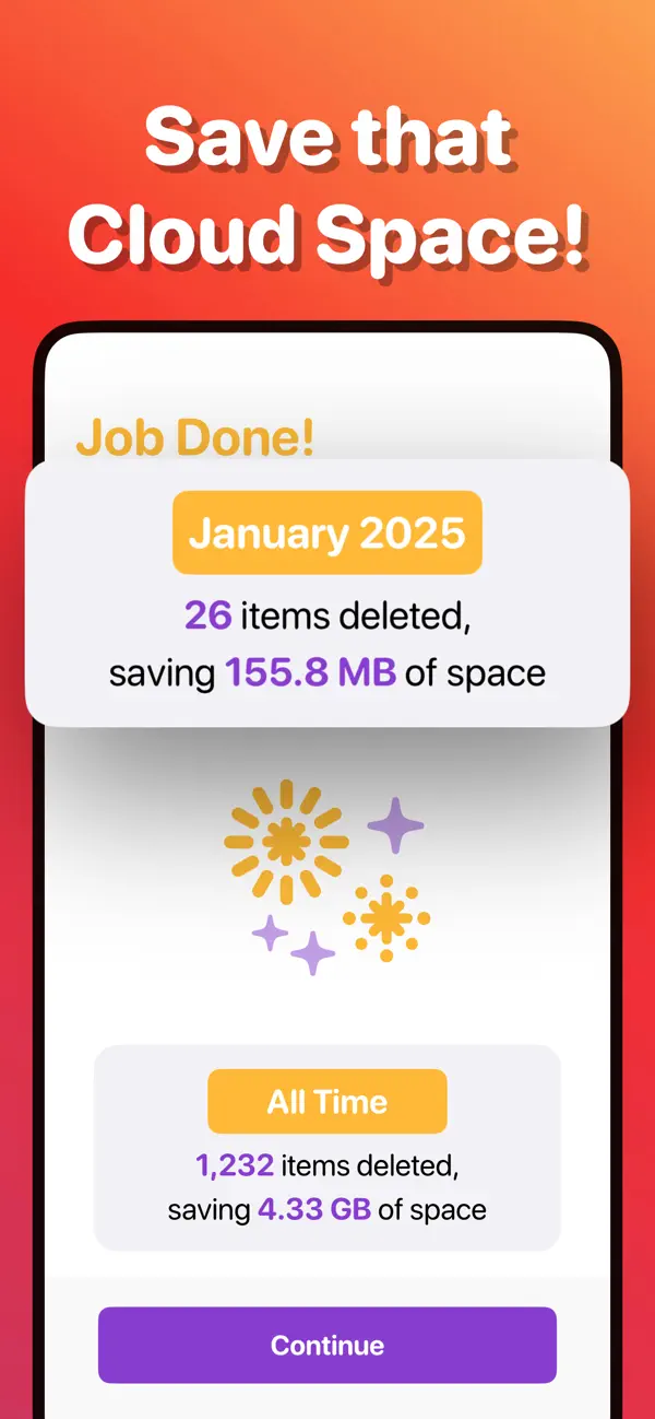 Free up iPhone and iCloud storage and see how much space you saved